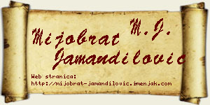 Mijobrat Jamandilović vizit kartica